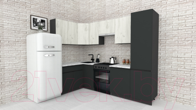 Готовая кухня ВерсоМебель Эко-7 1.4x2.6 левая