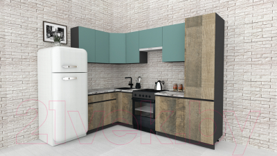 Готовая кухня ВерсоМебель Эко-7 1.4x2.6 левая