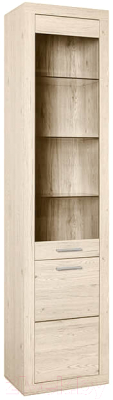 Шкаф с витриной Anrex Oskar 1D1V (дуб санремо)