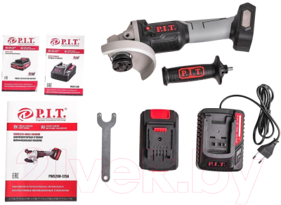 Угловая шлифовальная машина P.I.T PWS20H-125A/1 - фото