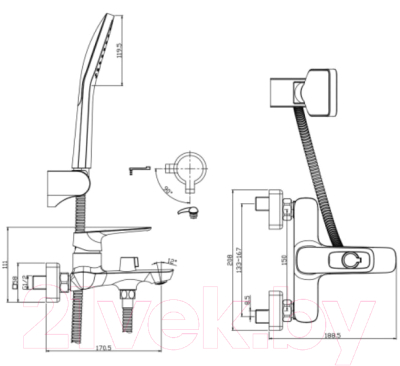 Смеситель Rossinka Silvermix RS46-30
