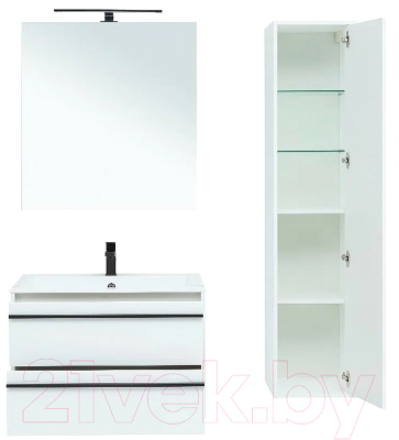 Тумба с умывальником Aquanet Lino 80 / 271947