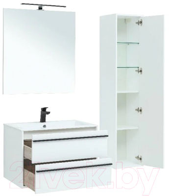 Тумба с умывальником Aquanet Lino 80 / 271947