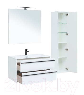 Тумба с умывальником Aquanet Lino 90 / 271949