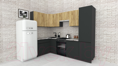 Готовая кухня ВерсоМебель Эко-7 1.4x2.6 левая