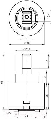 Картридж для смесителя Rubineta 634005