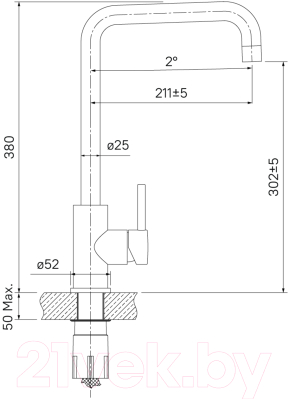 Смеситель IDDIS Kitchen K05STL0i05