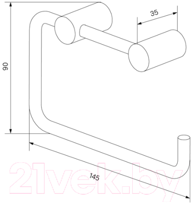 Держатель для туалетной бумаги IDDIS Petite PETWT00i43