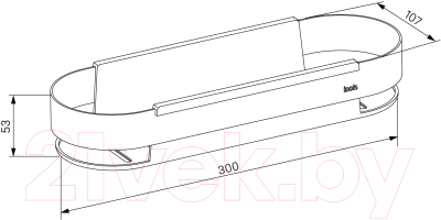 Полка для ванной IDDIS SHE12SBi44