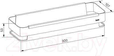 Полка для ванной IDDIS SHE13SBi44