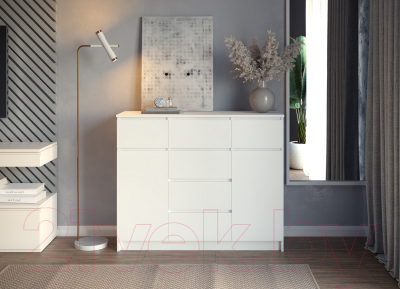 Тумба ДСВ Мори МК 1200.4 (белый)