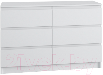 Комод ДСВ Мори МК 1200.6 (белый) - фото