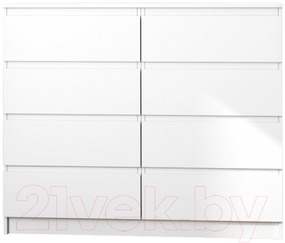 Комод ДСВ Мори МК 1200.8 (белый) - фото