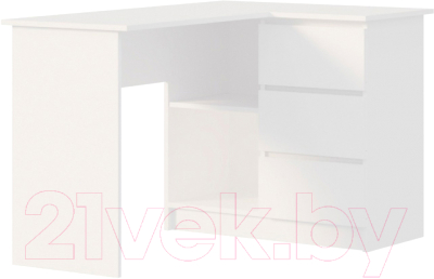 Письменный стол ДСВ Мори универсальный МС-16 (белый) - фото