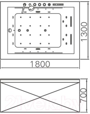 Ванна акриловая Gemy G9259