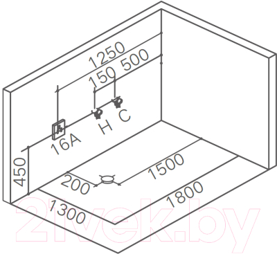 Ванна акриловая Gemy G9259