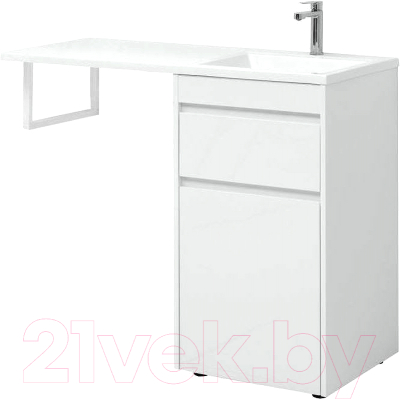 Тумба с умывальником Aquanet Токио 110 R / 239299 - фото