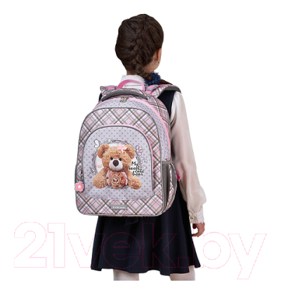 Школьный рюкзак Erich Krause ErgoLine 15L Teddy Bear / 52604