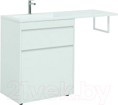 Тумба с умывальником Aquanet Токио 130 L / 239302 - фото