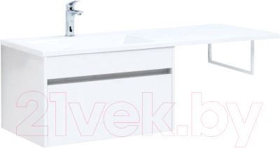 Тумба с умывальником Aquanet Токио 130 L / 239217 - фото