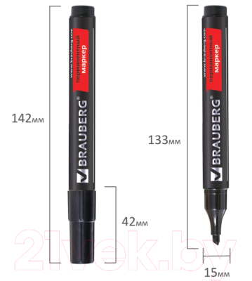 Маркер перманентный Brauberg Contract / 150469
