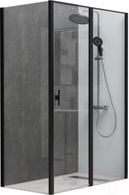 Душевой уголок Allen Brau Priority 120x100 / 269540 (черный браш) - фото