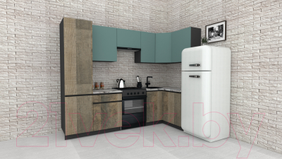 Готовая кухня ВерсоМебель Эко-7 1.2x2.6 правая