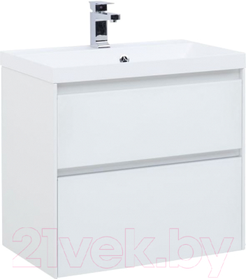 Тумба с умывальником Aquanet Гласс 60 / 242522 - фото