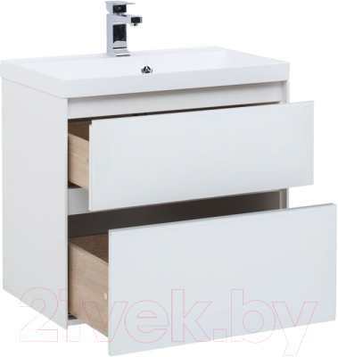 Тумба с умывальником Aquanet Гласс 60 / 242522