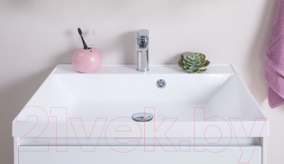 Тумба с умывальником Aquanet Гласс 60 / 242522