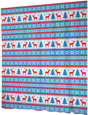 Шторка-занавеска для ванны JoyArty Зимние полосы / sc_20036 - фото