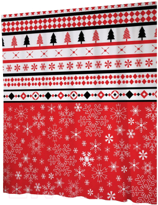 Шторка-занавеска для ванны JoyArty Зимнее волшебство / sc_20320 - фото