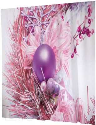 Шторка-занавеска для ванны JoyArty Настроение праздника / sc_21464 - фото