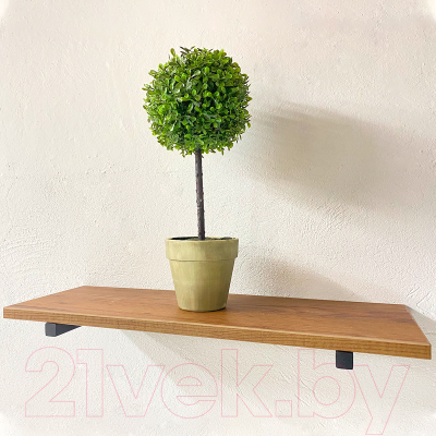 Полка Millwood Настенная с кронштейном 40x20 (дуб табачный Craft/черный)