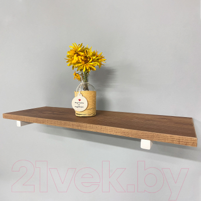 Полка Millwood Настенная с кронштейном 40x20 (дуб табачный Craft/белый)