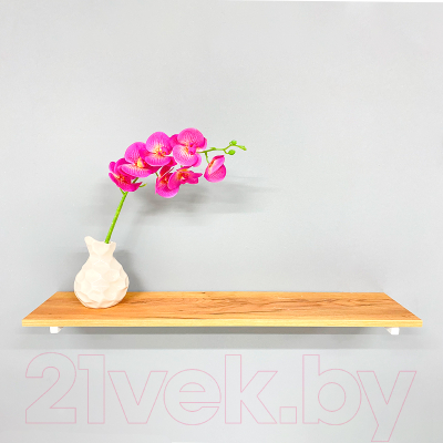 Полка Millwood Настенная с кронштейном 60x20 (дуб золотой Craft/белый)