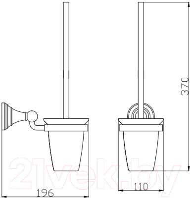 Ершик для унитаза Slezak RAV Morava MKA0500CMAT