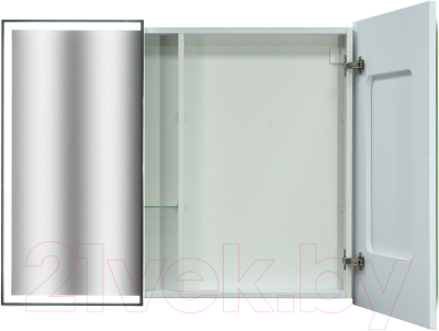 Шкаф с зеркалом для ванной Континент Allure Led 100х80 (с датчиком движения и розеткой)