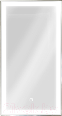 Шкаф с зеркалом для ванной Континент Mirror Box Black Led 35х65 - фото