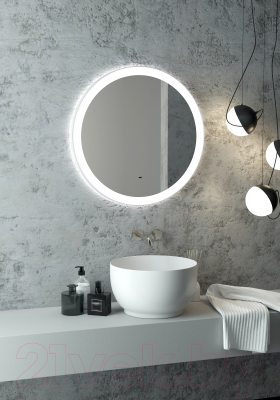 Зеркало Континент Planet White Led D 70 (с бесконтактным сенсором)