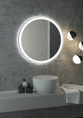 Зеркало Континент Planet White Led D 80 (с бесконтактным сенсором)