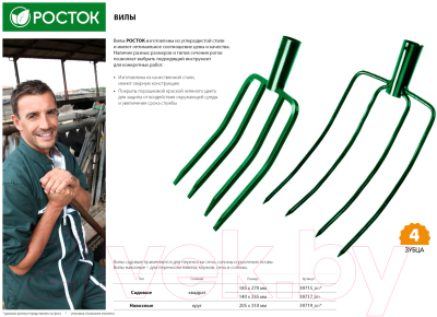 Вилы садовые Росток 39719-z01