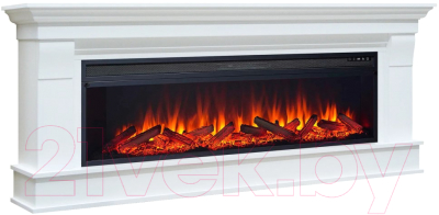 Каминокомплект Смолком Albion V60 + Vision 60LOG LED (бьянко белый)