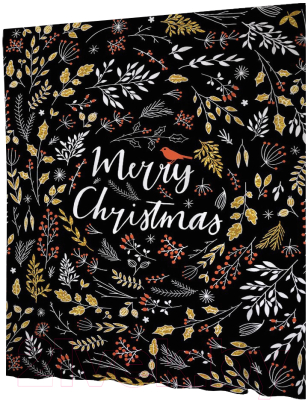 Шторка-занавеска для ванны JoyArty С Рождеством / sc_37167 - фото