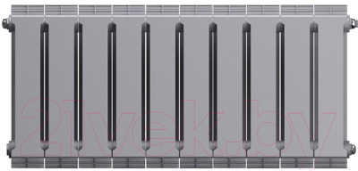 Радиатор биметаллический Royal Thermo PianoForte 300 Silver Satin (10 секций)