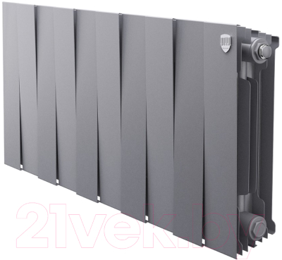 Радиатор биметаллический Royal Thermo PianoForte 300 Silver Satin (10 секций)
