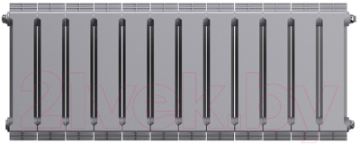 Радиатор биметаллический Royal Thermo PianoForte 300 Silver Satin (12 секций)