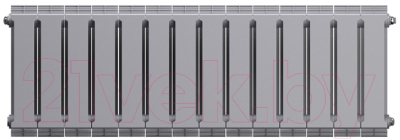 Радиатор биметаллический Royal Thermo PianoForte 300 Silver Satin (14 секций)