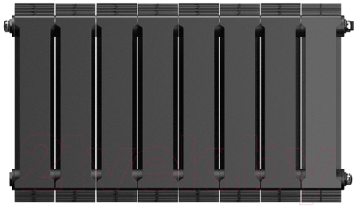 Радиатор биметаллический Royal Thermo PianoForte 300 Noir Sable (8 секций)