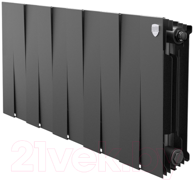 Радиатор биметаллический Royal Thermo PianoForte 300 Noir Sable (10 секций) - фото